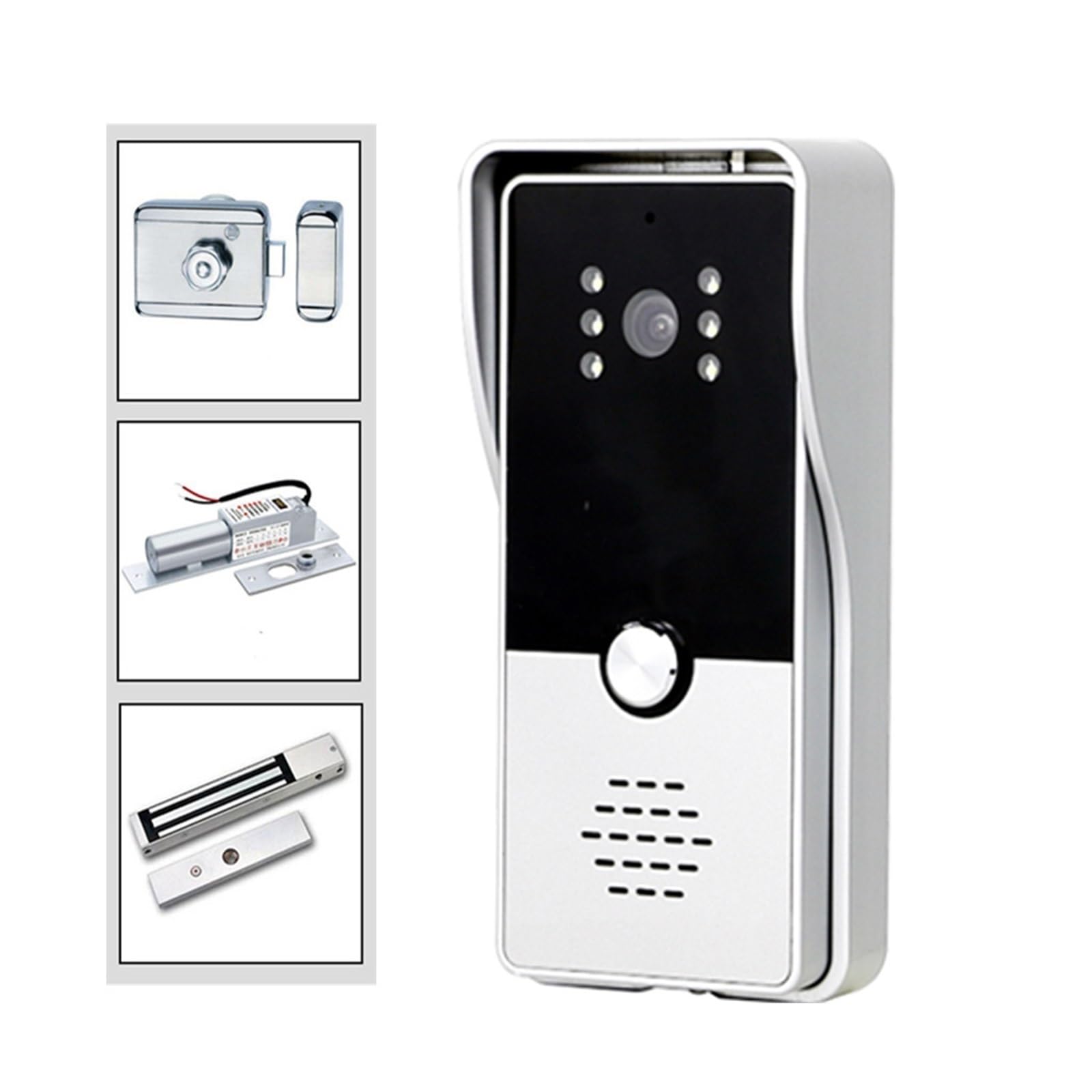 7 Pollici 1080P Wifi Videocitofono Senza Fili Citofono Domestico Di Registrazione Del Movimento Campanello Con Fotocamera Sblocca Conversazione Audio Bidirezionale(Set 1-1v1)
