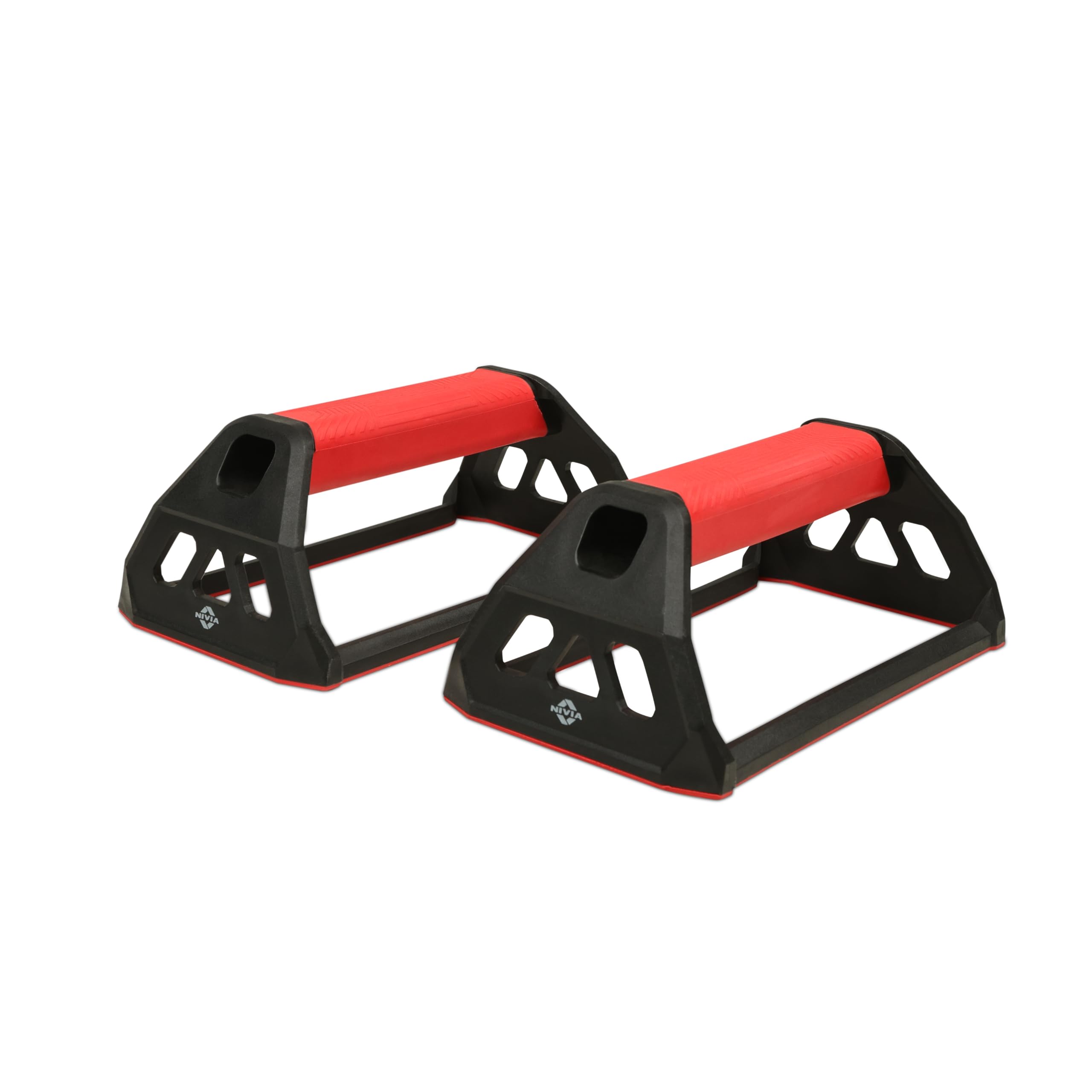 Nivia Performance Push-Up Bar, Home Gym Equipment for Men & Women, For Training, Exercise Push up Stand, Gym Accessories, Home Use for Chest, Anti-Slip Push Up Stand (Red)