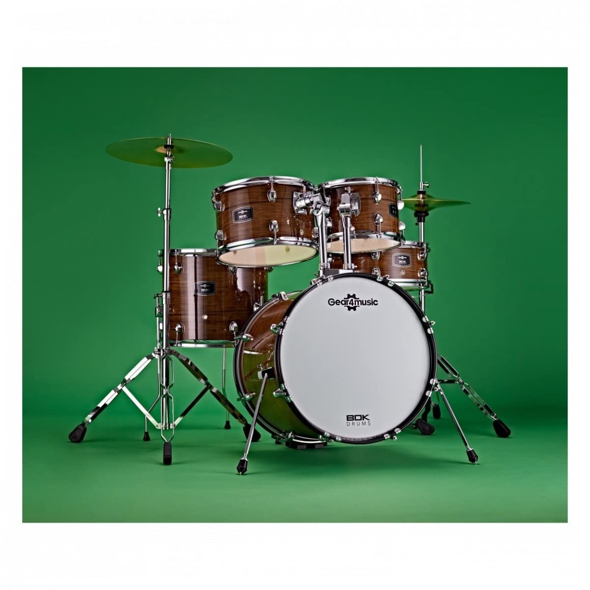 Kit de batería acústica Gear4music BDK18 Tamaño Jazz para adulto principiante