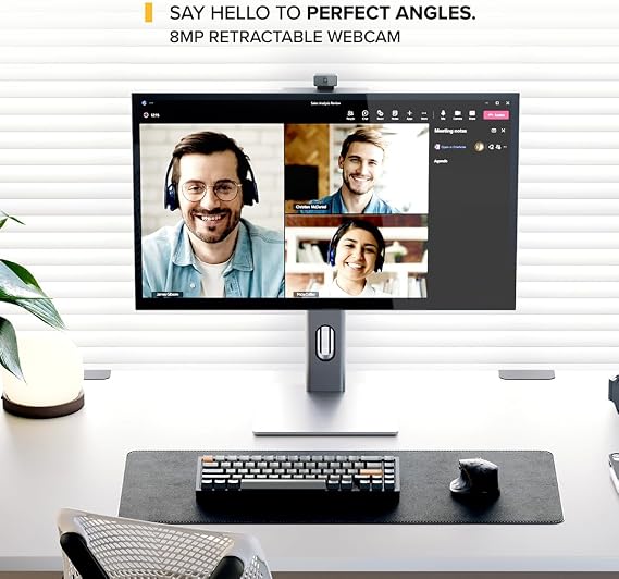 ALOGIC Clarity Pro 27 4K UHD Monitor with Webcam, USB-C Docking Monitor with 65W Power Delivery, IPS Display, HDMI, USB Hub, 27 Inch Professional Computer Monitor for MacBook, Windows & macOS