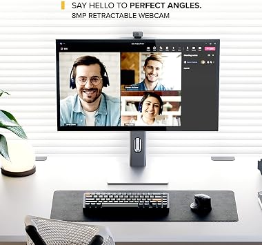 ALOGIC Clarity Pro 27 4K UHD Monitor with Webcam, USB-C Docking Monitor with 65W Power Delivery, IPS Display, HDMI, USB Hub, 27 Inch Professional Computer Monitor for MacBook, Windows & macOS