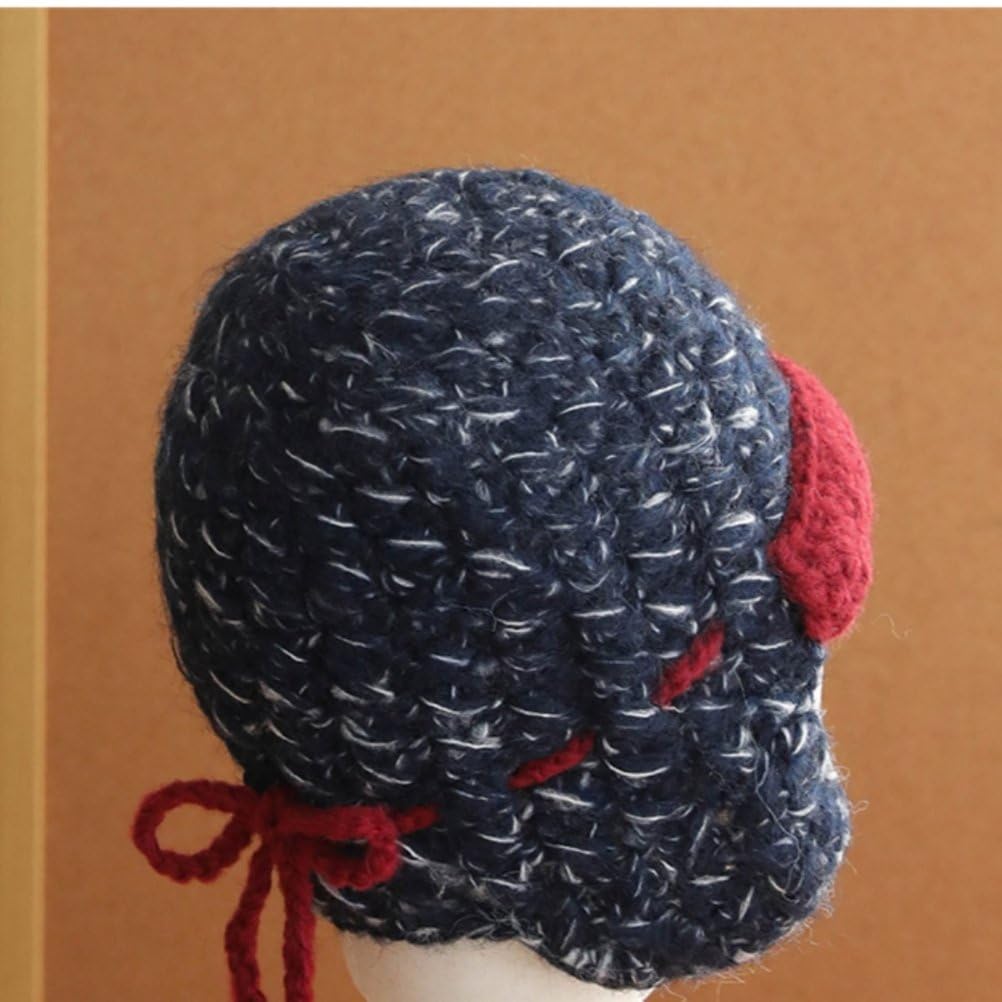 Damen Winddicht Süße Elegante Gestrickte Mütze Herbst- Und Winter Outdoor Warme Lei-Feng-Mütze