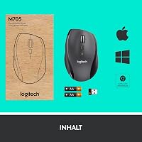 Logitech M705 Marathon vezeték nélküli egér, 1000 DPI, 7 gomb, 3 éves akkumulátor - fekete 9