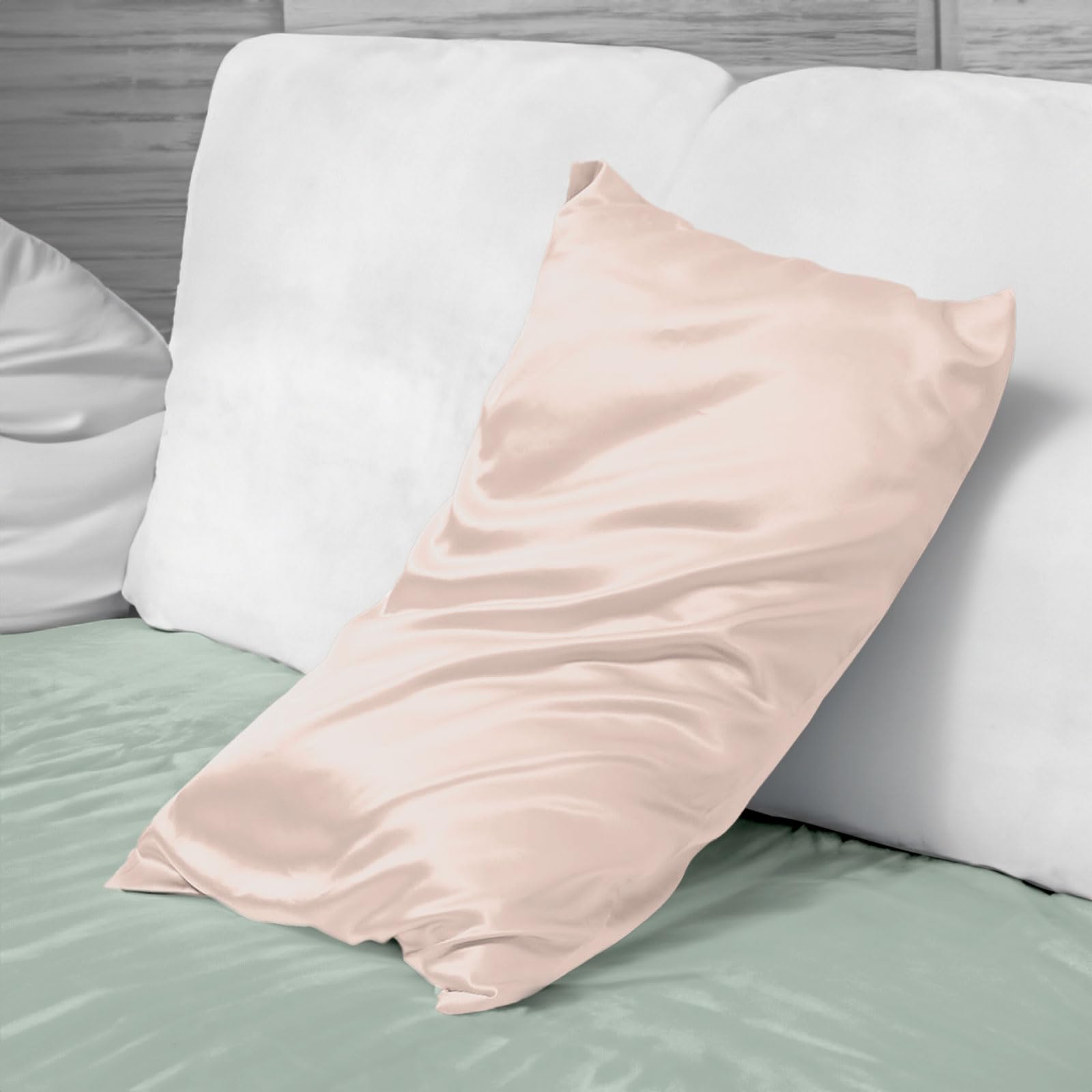 Federa Seta Cuscino 50x80cm - 22 Mamme 100% Seta Naturale Grado 6A - per Pelle e Capelli - ANTICRESPO e ANTIAGING - OEKO-TEX - Federe Cuscino Letto 1pz Rosa
