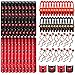 72 Pcs Ninja Party Favors Include 24 Ninja Theme Slap Bracelets 24 Stretch Flying Slingshot Toys 24 Stars Slingshots Red and Black Sticky Stretch Karate Warrior Party Favors for Ninja Birthday Party
