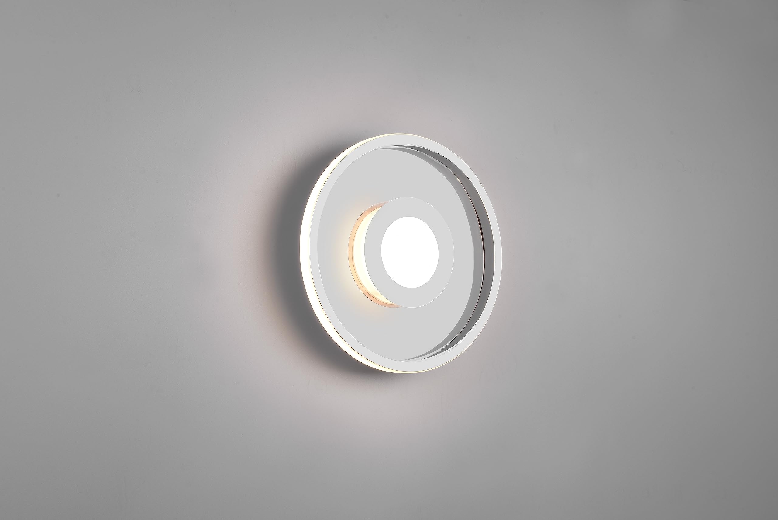 Trio Leuchten LED Badezimmer Deckenleuchte Ascari 680810306, Metall Chrom, inkl. 28 Watt LED, Switch Dimmer