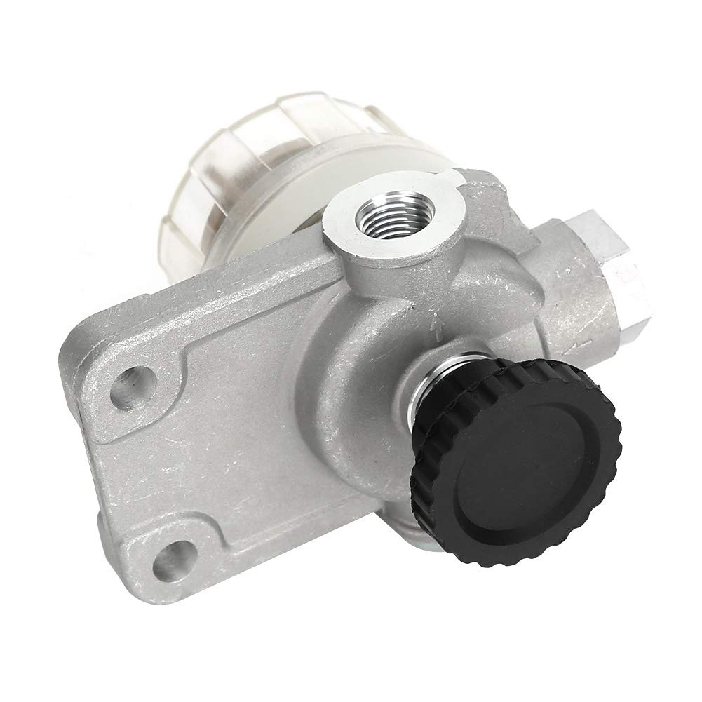 Qiilu Séparateur d'eau de filtre à carburant, pompe auxiliaire manuelle de séparateur huile-eau universel de voiture A0000907350
