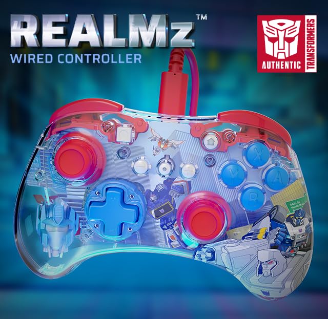 Miniatura 7 de PDP REALMz Wired Controller for Nintendo SwitchOLED - Transformers Rise of Beasts Optimus Prime City Battle