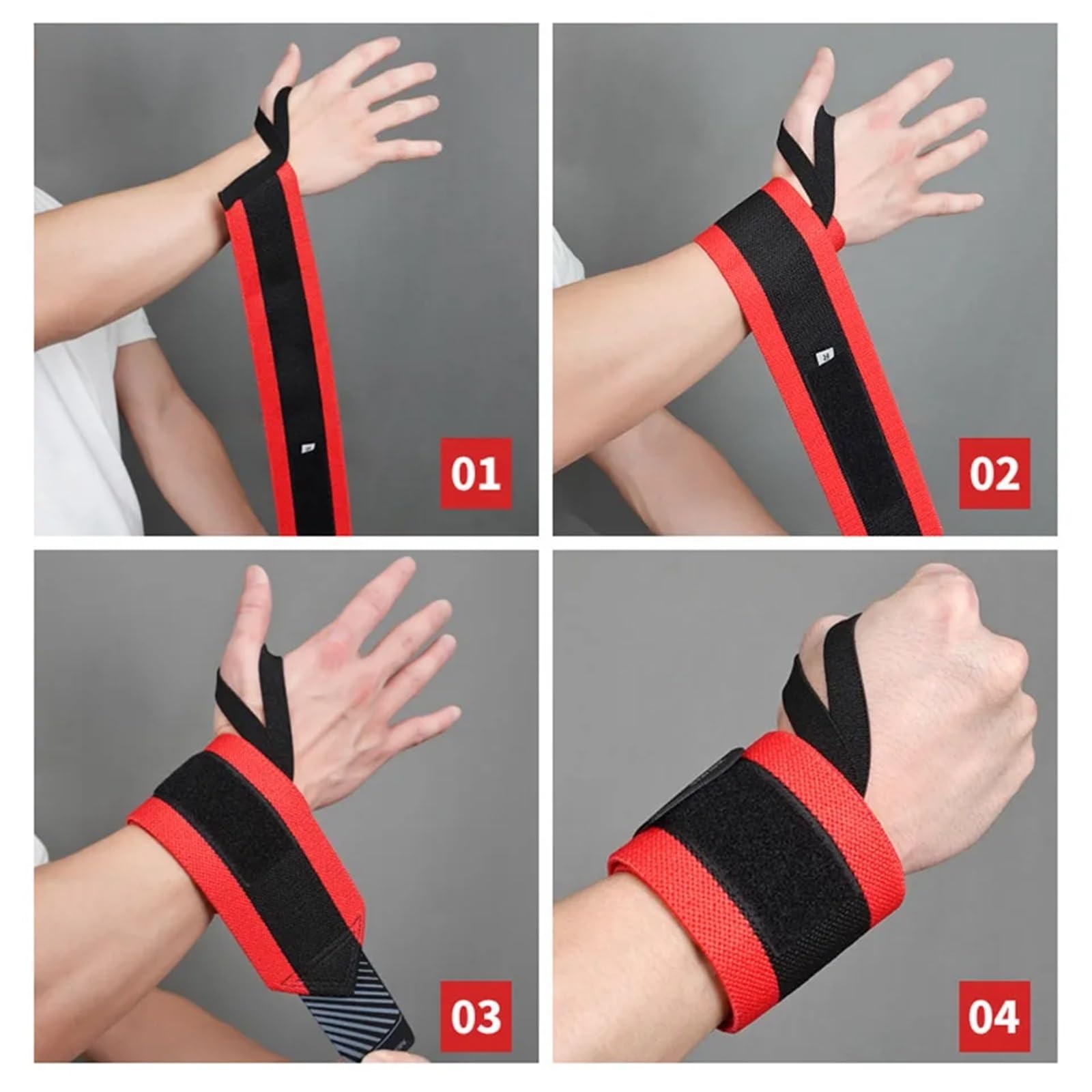Straps Palestra 1 paio di fasce da polso for il supporto del, for sollevamento pesi, palestra, allenamento, for, powerlifting