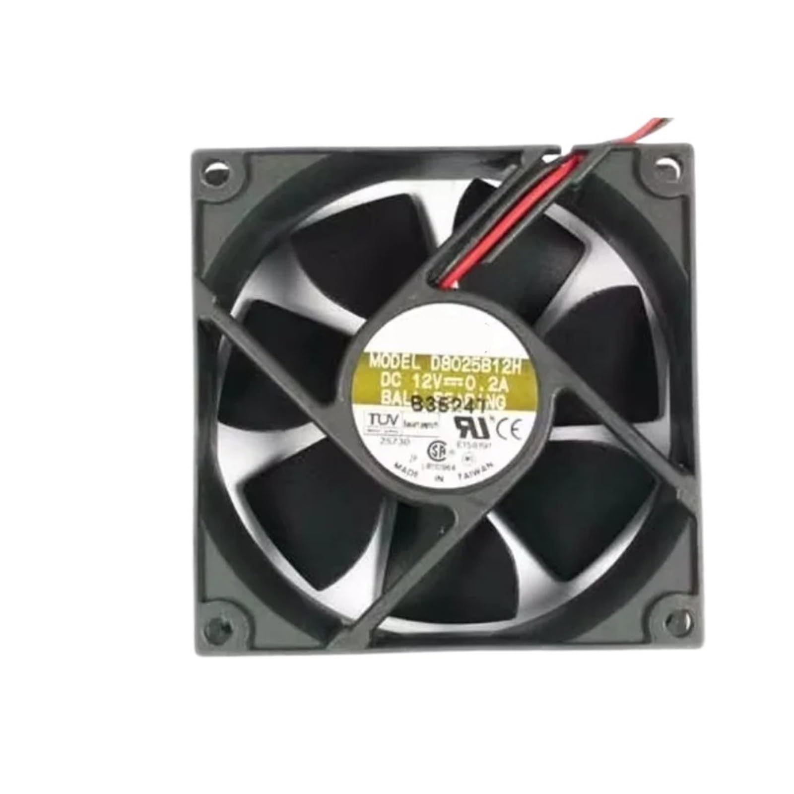 Ventilateur de serveur anti surchauffe D8025B12H 12V 0.2A pour refroidissement continu de baie