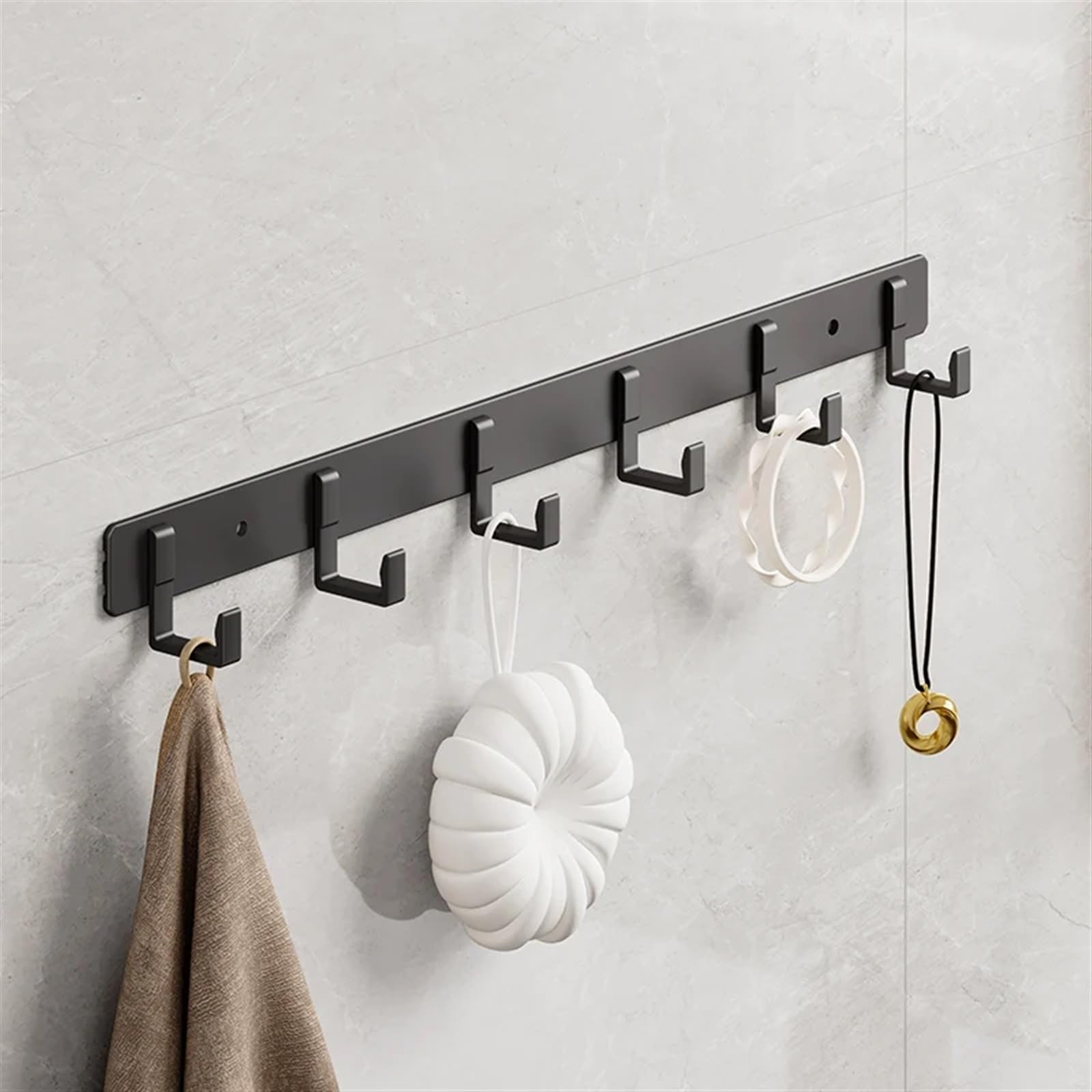 Appendiabiti da parete con 6 ganci, versatile, per ingresso, cucina, bagno, perfetto per cappotti, asciugamani, borse, accappatoi e cappelli