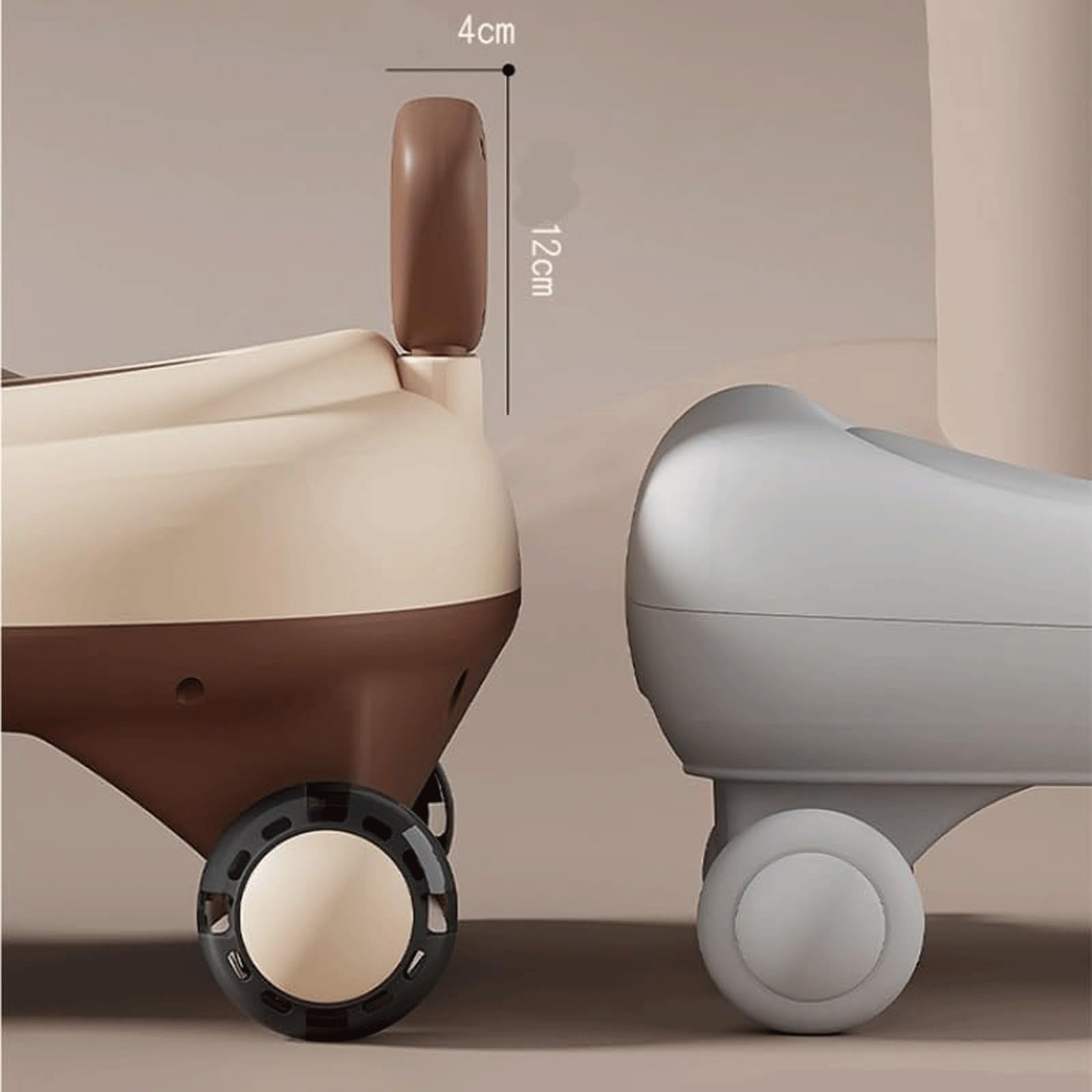 Wiggle Car Huśtawka Samochód Cicha Wiggle Hulajnoga Flash Wheel Rowerek biegowy Jeździć na pchaczu Dziecięcy samochód Wiggle z liną do mocowania(Roze)