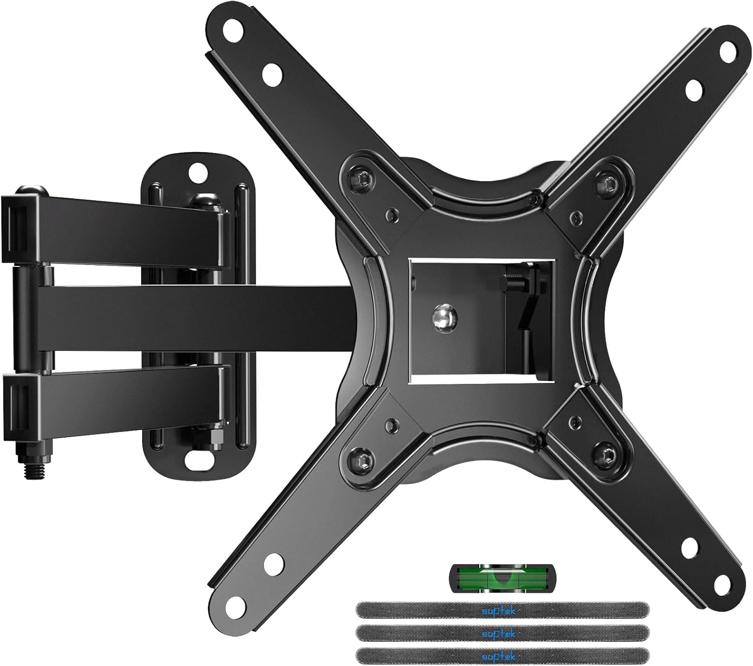 Suptek Supporto da parete per TV da 13 a 42 pollici, girevole, orientabile e inclinabile,con bracci articolati estesi per TV fino a 20 kg, Max VESA 200 x 200 mm, MA1345