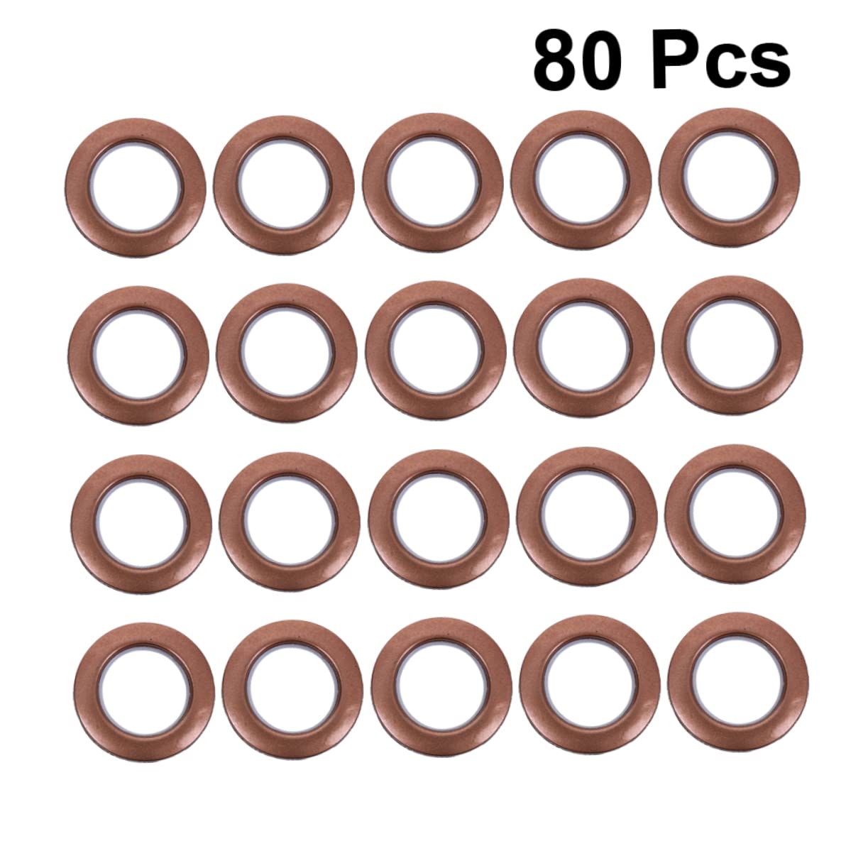 Lot de 80 Œillets De Rideaux pour Tringle À Rideau Accessoires en Plastique pour Chambre À Coucher