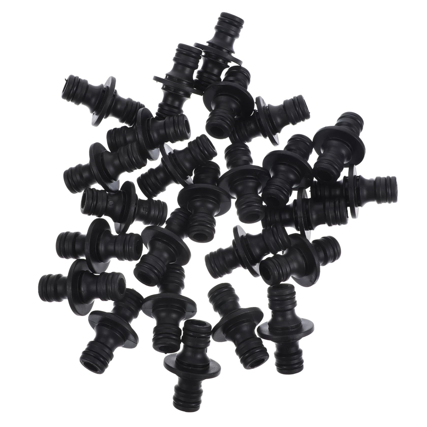 UPKOCH 4 Set Raccordi Per Tubi A Connessione Rapida Adattatore Per Tubo Di Connessione Rapida Irrigazione Connettori Affidabili Per Connettori in Plastica Black 25 Pezzi*4