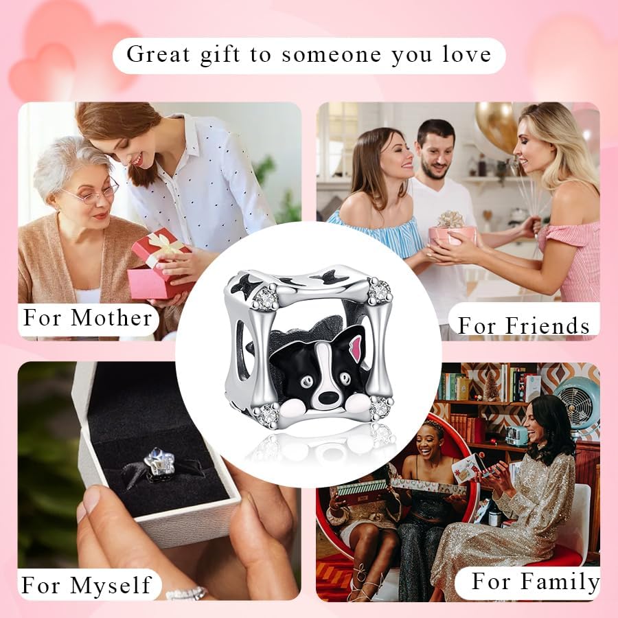 KEQ 925 Sterling Silver Charms for Bracelets and Necklace Travel Compass Bead london British Guards Dangle Pendants Round Paris Eiffel Tower 5A CZ Beads Christmas Graduation Gift for Daughter granddaughter Women - Image 7