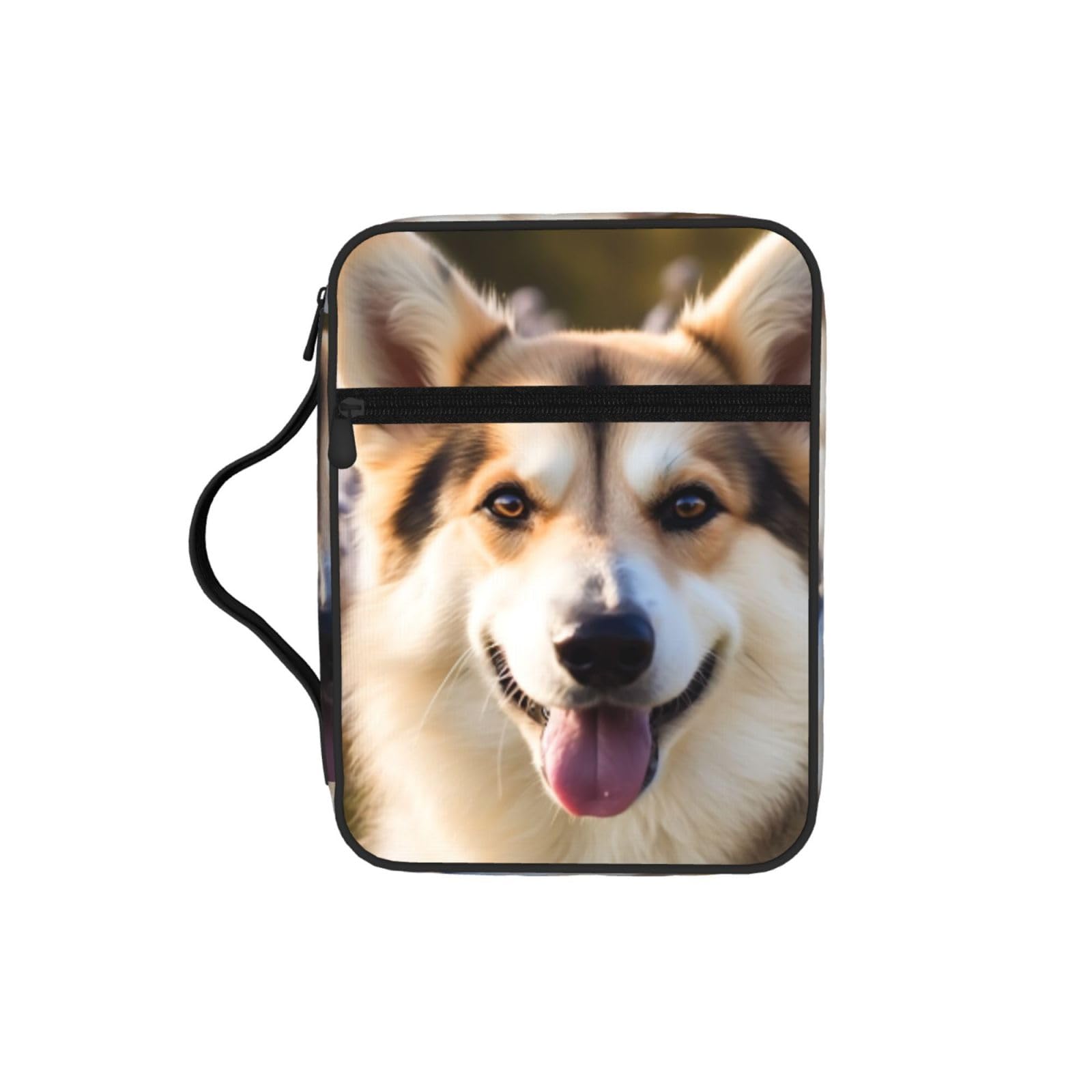 Dog Bible Cover Case Waterproof Bible Bag With Handle Organizer Storage Book Cover For Bible Study