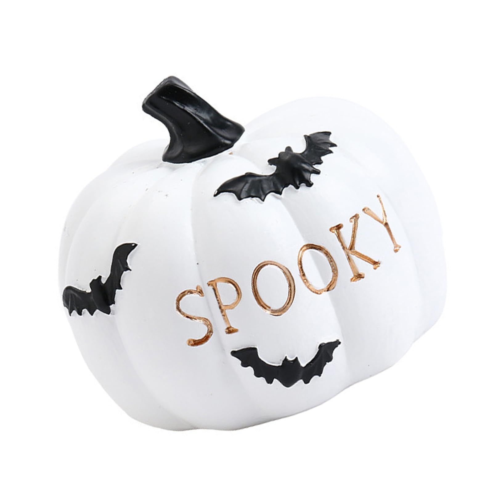 Tsophreniq Halloween Resin Pumpkin Ornament Eerie Resin Pumpkin Centerpieces for or Homes Decorations Homes Accent