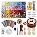 Kit Sigillo Ceralacca Retro Cera Timbro di Sigillo Kit Timbro Sigillo Di Cera Wax Seal Stamp Ceralacca Cera Stick Spoon Set Regalo per Busta Matrimonio Compleanno Biglietti d Invito Pacco Regalo