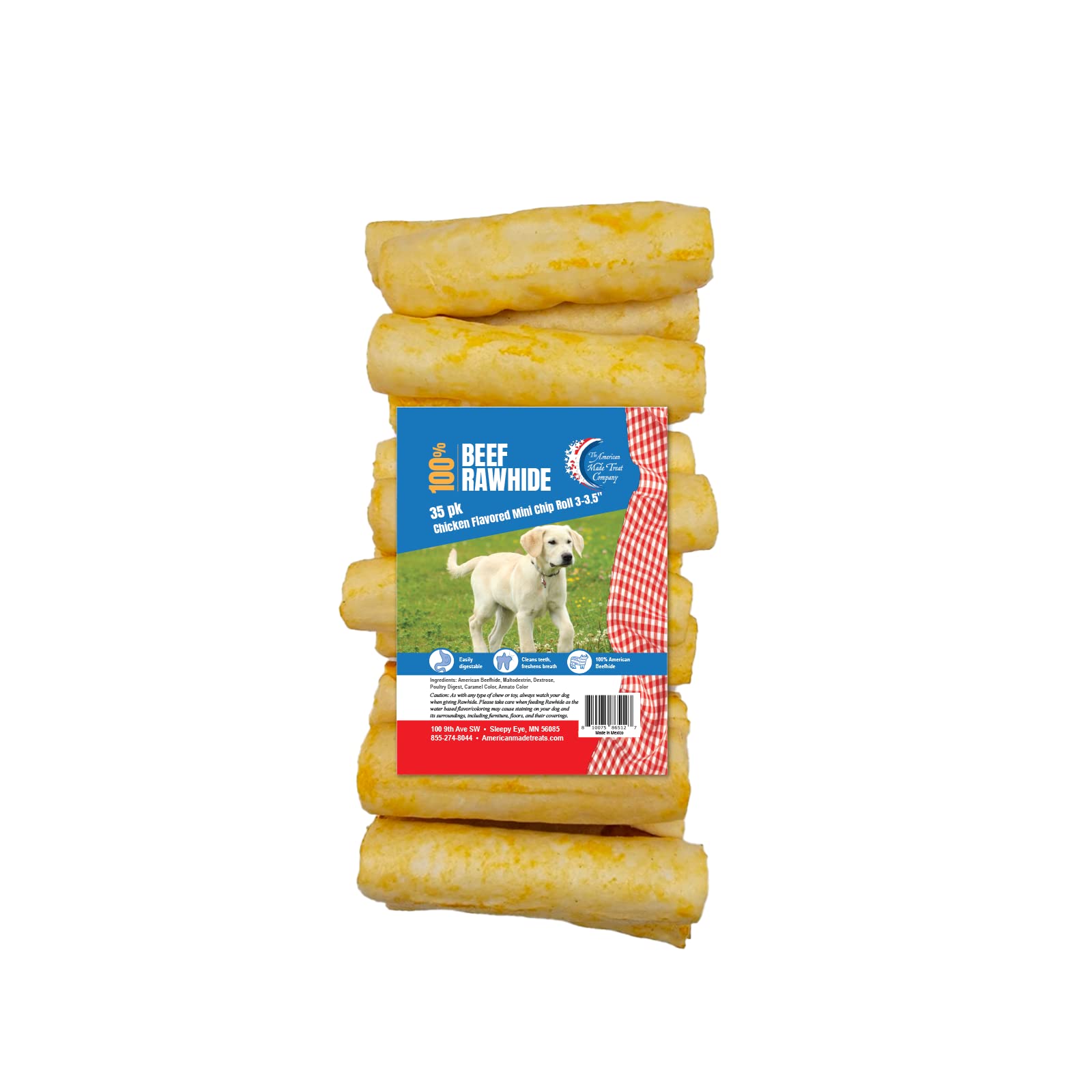 Rawhide Bones The American Made Treat Company Dog Treats, All
