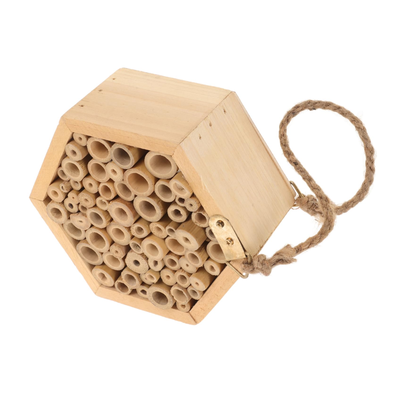 Casa De Madera para Insectos Hotel para Abejas y Decoración Exterior De Jardín Atrae Polinizadores y Contribuye La Biodiversidad