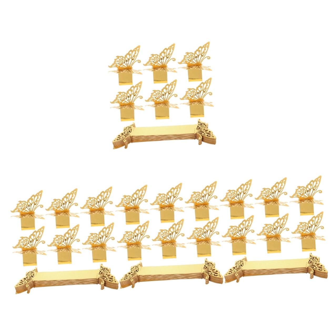 ABOOFAN Lot De 4 Porte-Serviettes en Métal Motif pour Événements Festifs 50 Pièces X 4