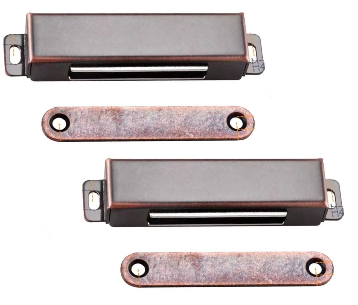 Tpdrkowjx C Door Atch, Push Opener,Upboard Latch,2 Pack Magneti Catches Latches,Abinet Magnets Rv For Wardrobe Room Kitchen (Color : A, Size L)(,Xl)