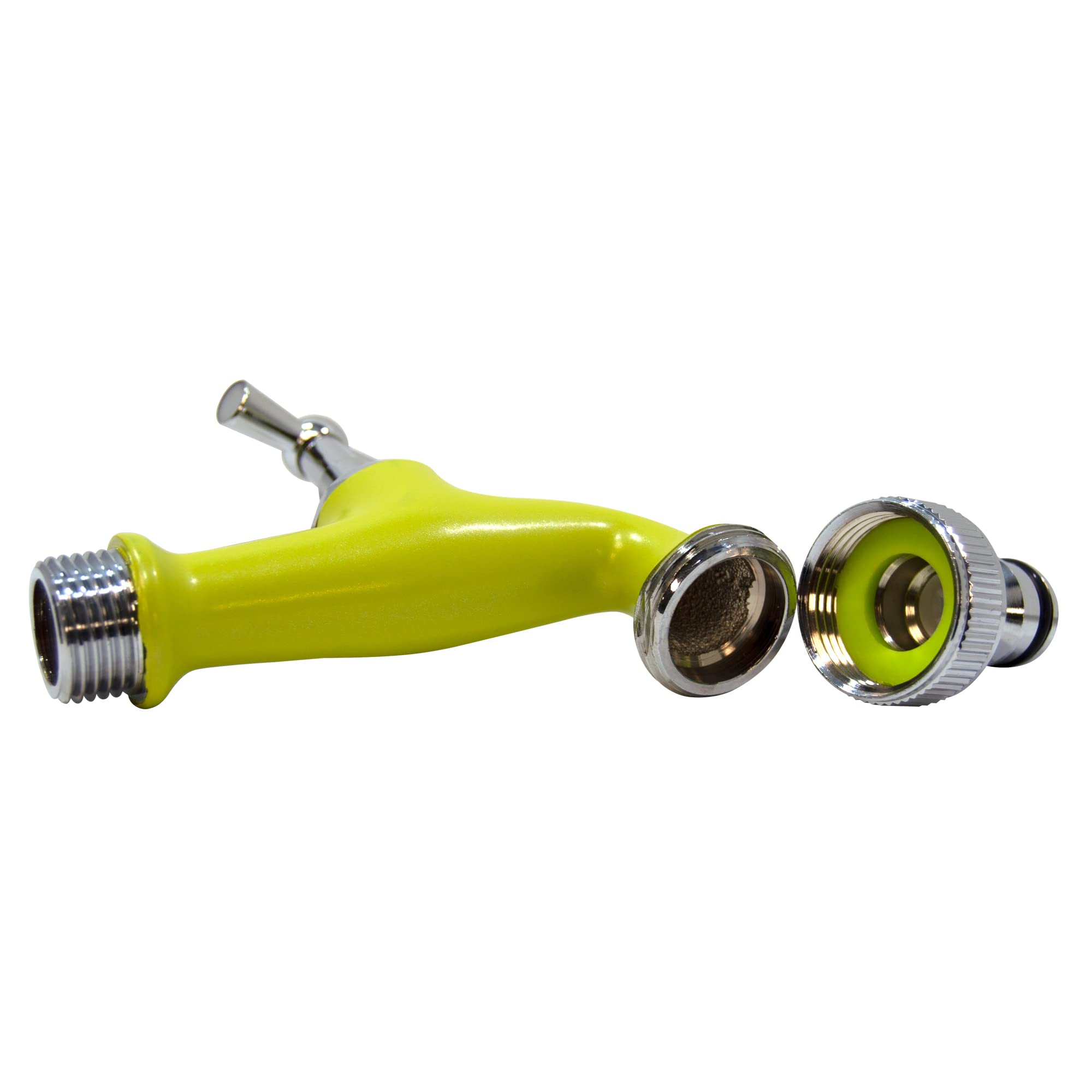S&M 590245 Gartenarmatur, verstellbar, ½ Zoll, Pistaziengrün, mit Automatikanschluss für Schlauch Colortaps