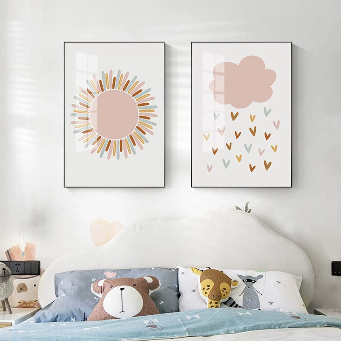 PLABBDPL Immagini per la Cameretta dei Bambini, Set di 3 Quadri Poster, Tela, Decorazione da Parete Regalo senza Cornice