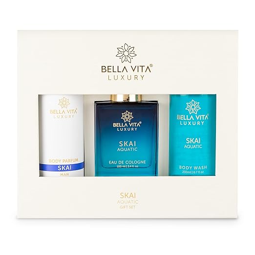 Buy Bella Vita Organic Skai Aquatic Gift Set with Aloe Vera, Witch Hazel Extracts Body Wash 200