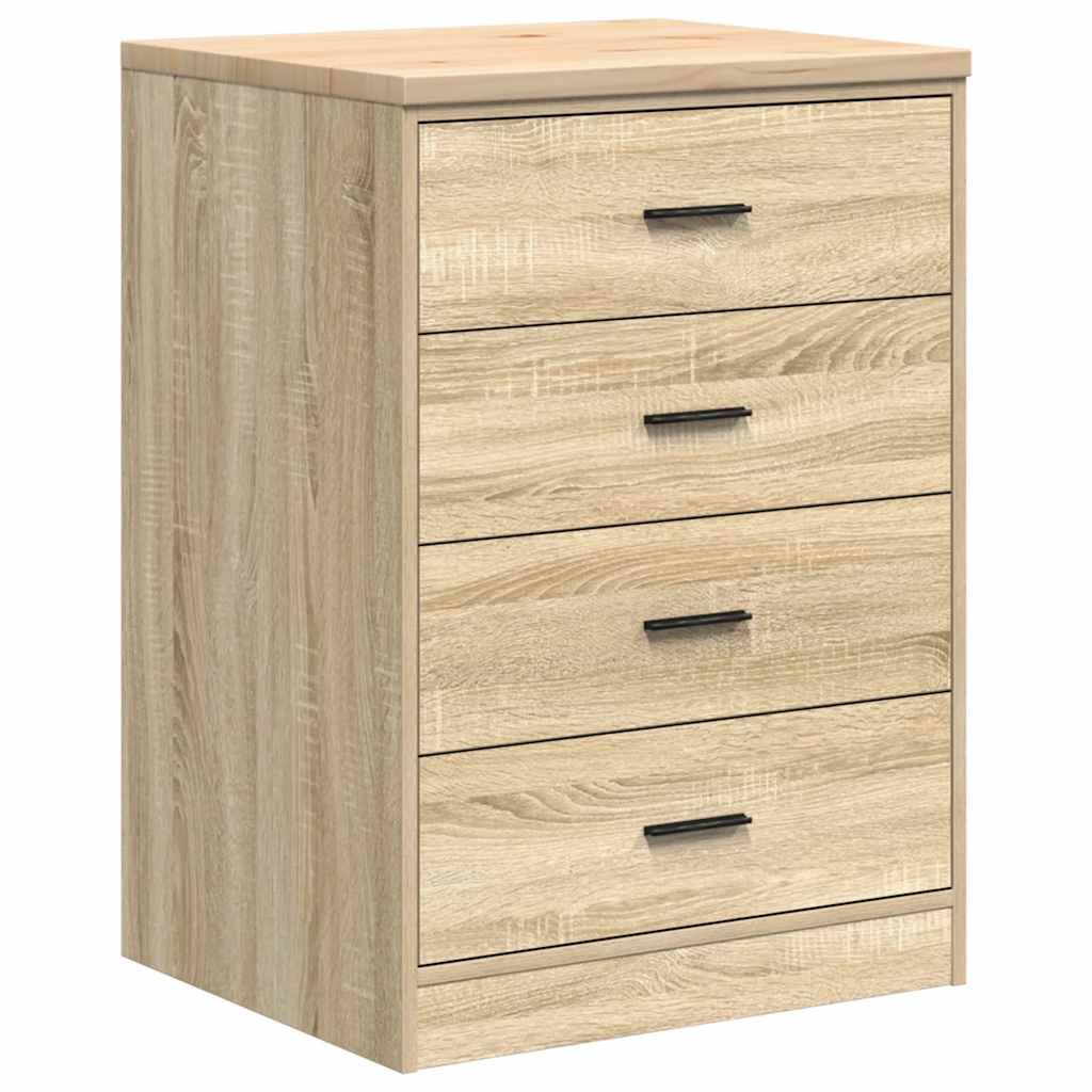 Armoires de Garage 2 pcs chêne Sonoma Bois d'ingénierie,Entreprise & Industrie,Stockage Industriel,Armoires industrielles,39.3 kg-3328334