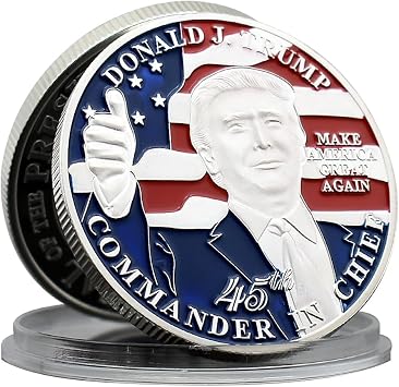 Donald Trump Commemorative Coin Metal Medal The 47th President of The America Challenge Coin Collection Fans Gift
