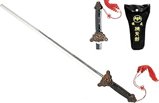 36-Inch Tai Chi Sword - Kung Fu Chinese Sword with Nylon Sheath - Retractable Sword for Practice, Training, Collection, and Gifts