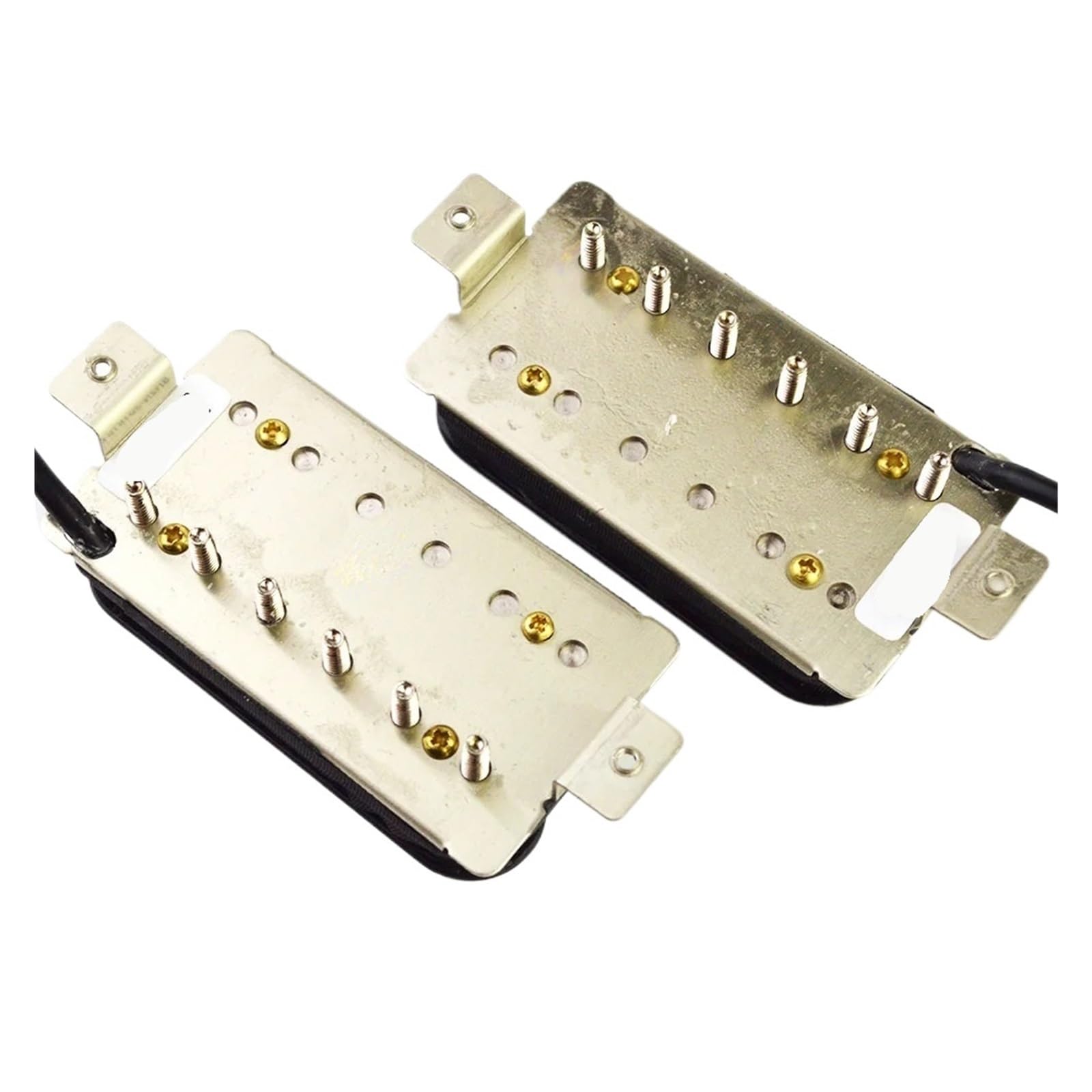 Juego de pastillas Humbucker Alnico 5 con mástil SH2 y puente SH4 for guitarra eléctrica, Jazz JB, espaciado entre polos de 50 mm, cable de 4 conductores