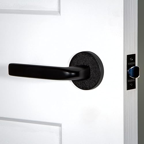 Miniatura 2 de Viaggio 621036 Pasaje de roseta de lino negro satinado con palanca Bella para diestros, respaldo 2-34 pulgadas