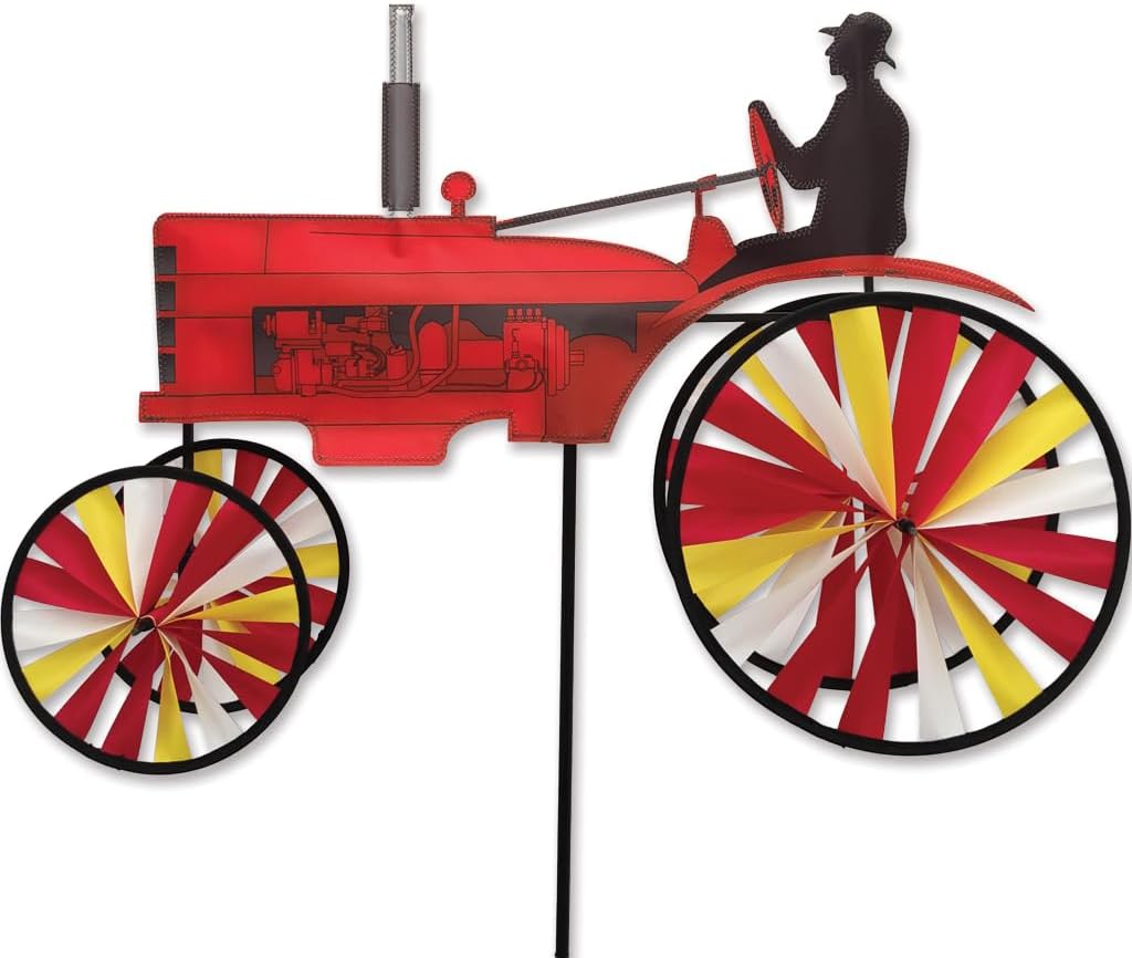 Premier Designs Old Tractor Spinner Color: Red