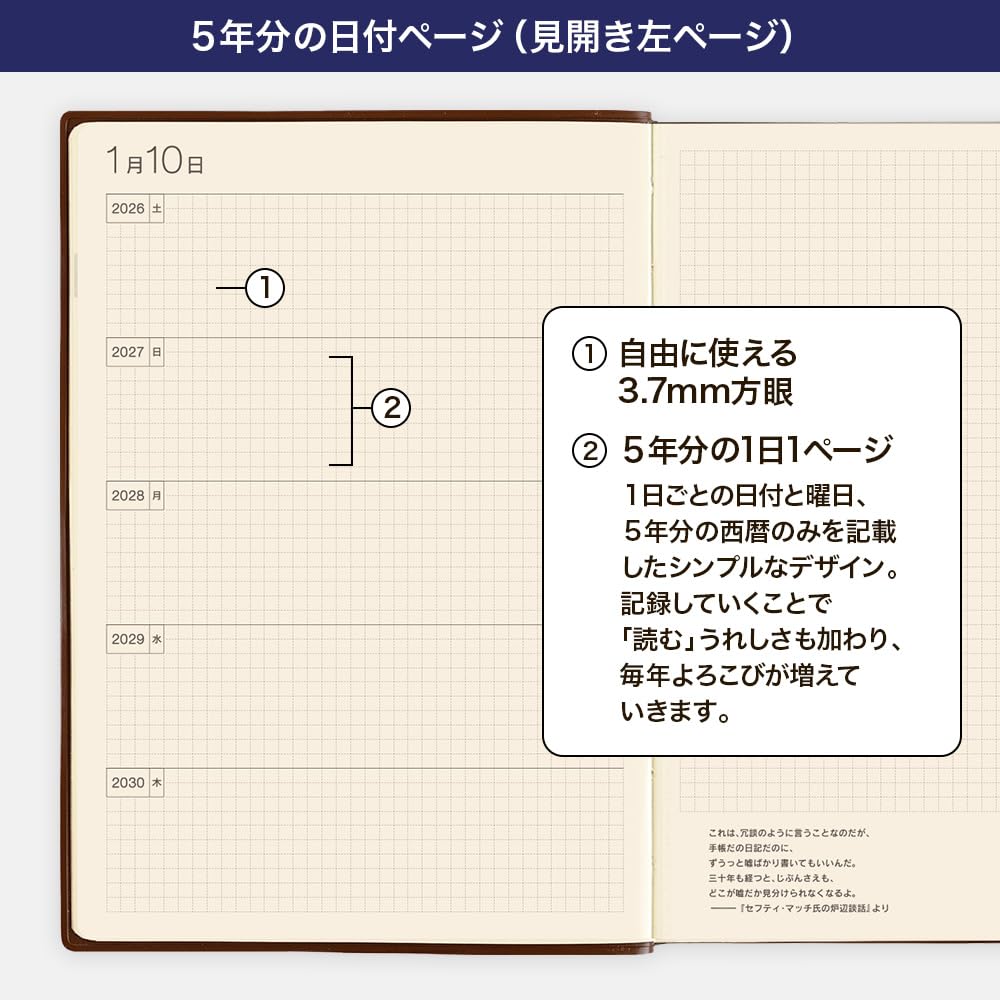 ほぼ日 2023 おおきいほぼ日5年手帳 (2023-2027) A5サイズ Amazon.co.jp: ほぼ日 2023 おおきいほぼ日5年手帳(2023-2027)A5サイズ