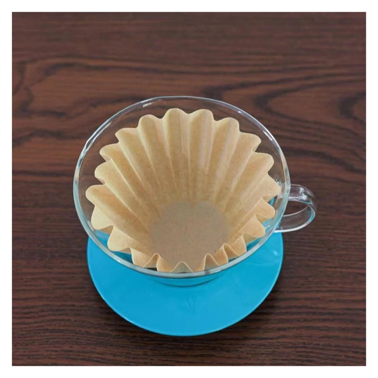50 Uds Filtros De Café Tipo Goteo Papel Filtro Pulpa Madera for Hecho A Mano(Large white 100pcs)