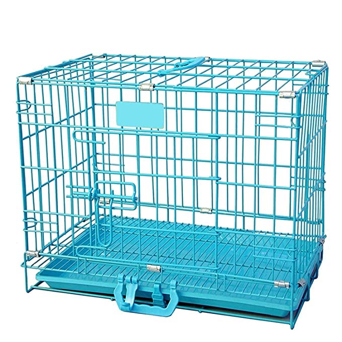 Dog Trust Heavy Duty Dog Crate Strong Metal Dog Cage for Medium Breed with Removable Tray (Size 30 INCH, Blue) (B0BDG3BK26) Amazon Price History, Amazon Price Tracker