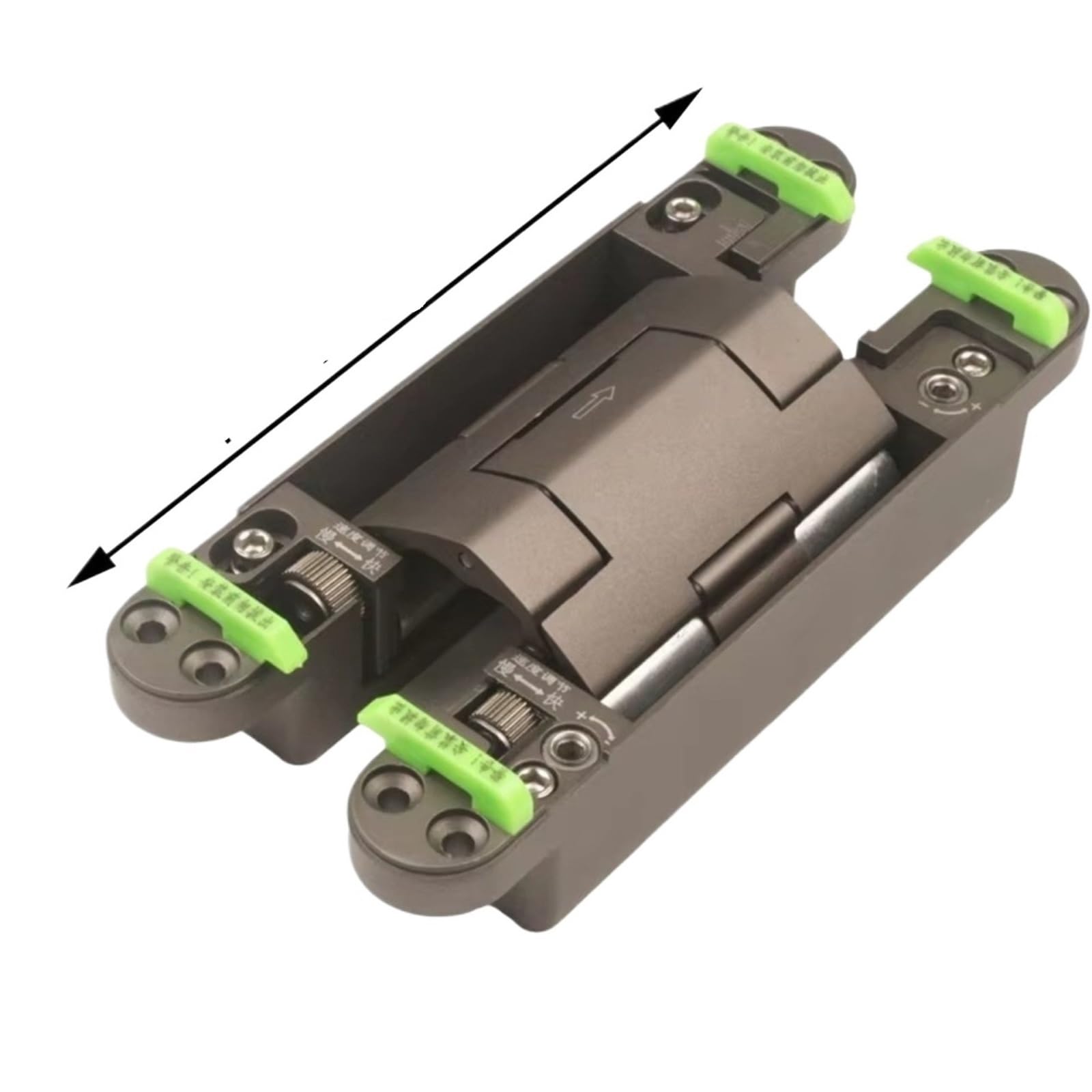 Adjustable Hinges Folding Invisible Hydraulic Hinge with Quiet Closing for Daily Furniture Door Assembly Fitting(Style-E)