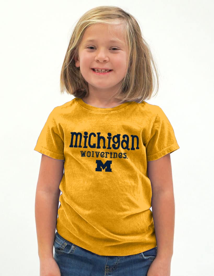 Michigan Wolverines Kids T-Shirt Girl Power, Small