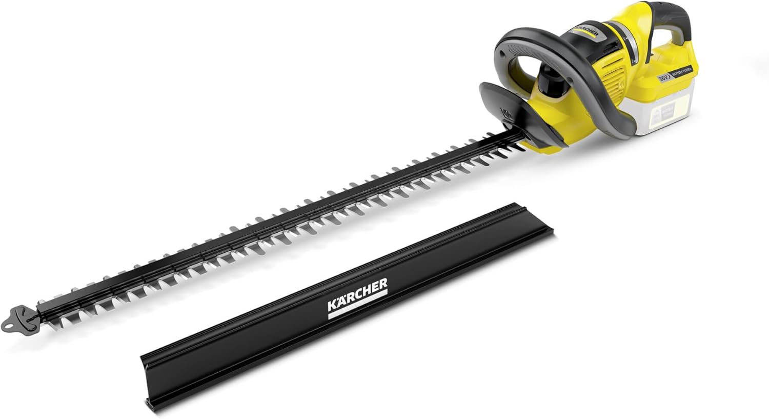 Kärcher 1.444-250.0 HGE 36-60 Battery Set Cordless Hedge Trimmer, Yellow, 60 cm Schnittlänge