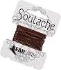 Craft County 3 Yards of 3mm Rayon Soutache Cord – for Beading, Jewelry Making, Ornamental Braiding, and Much More Bronze Metallic