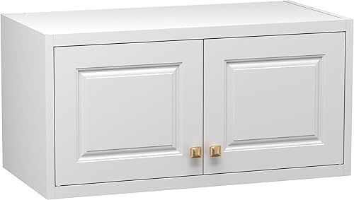Miniatura 12 de Armario de pared con puertas, gabinete de almacenamiento de metal para almacenamiento de cocina, gabinete superior pequeño, para comedor, sala de