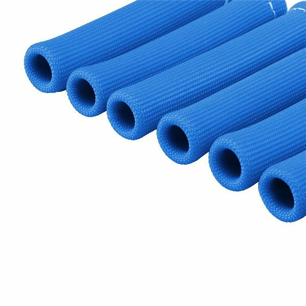 8PCS Car 2500 Degree Spark Plug Wire Boots Heat Shield Protector Sleeve