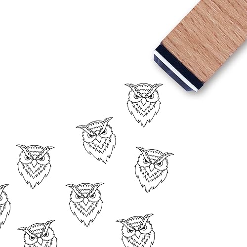 Sello de goma de búho, 3/5 pulgadas, pequeño sello de animales para álbumes de recortes, planificador de tarjetas