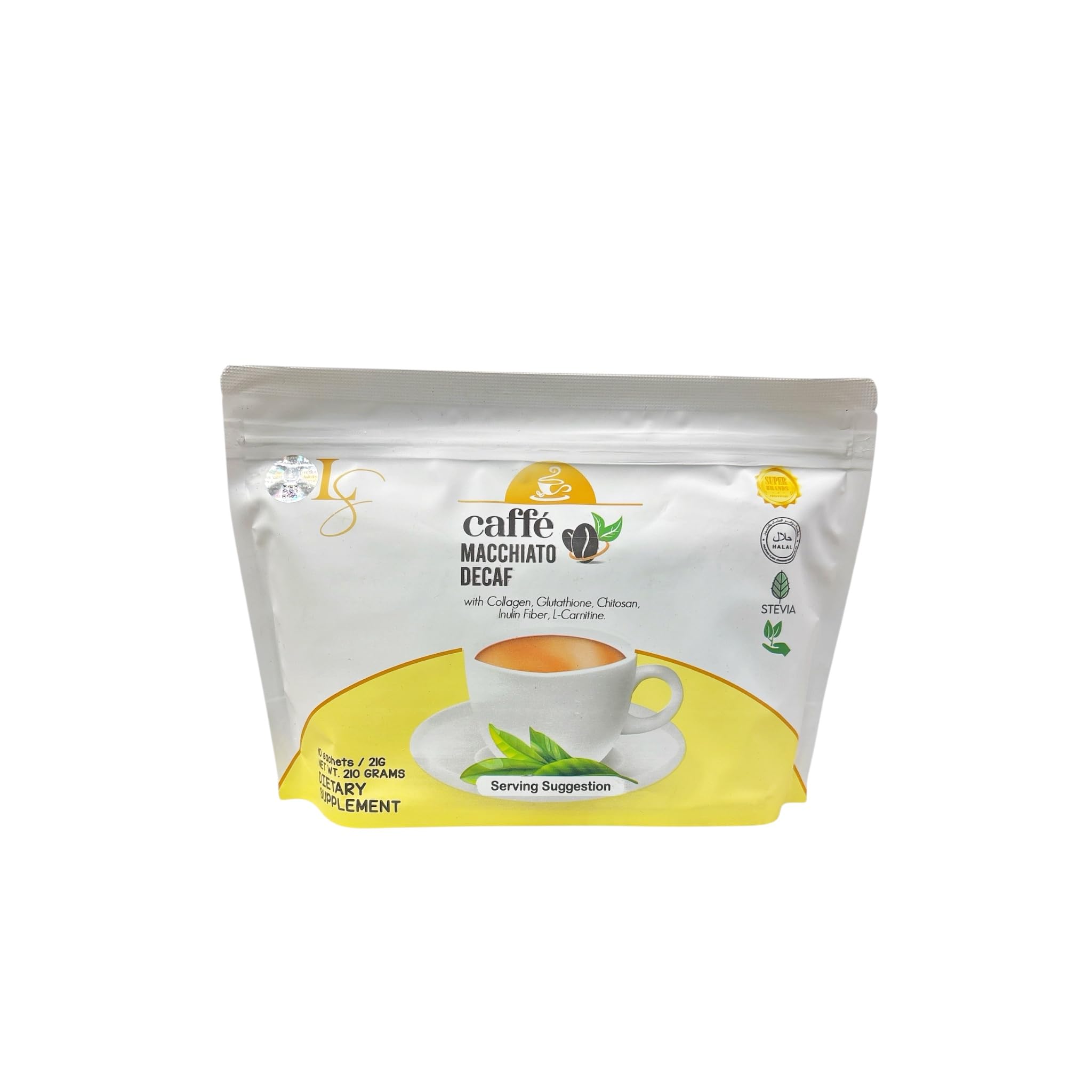 Luxe Beauty Caffe Macchiato DECAF 10 Sachets