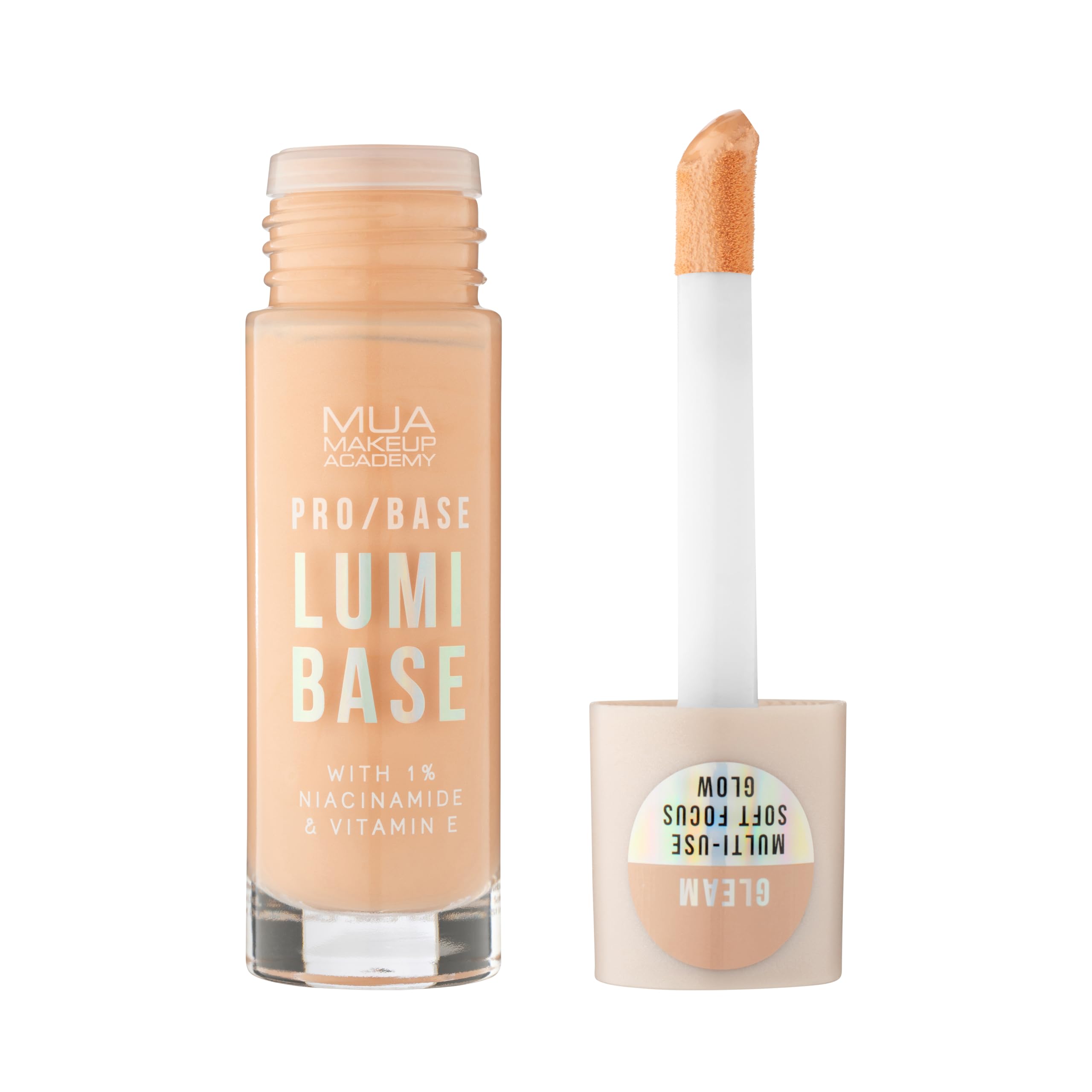 MUA Makeup Academy PRO/BASE Lumi Base, Tinted Glow Formula, Gleam - Vegan & Cruelty Free