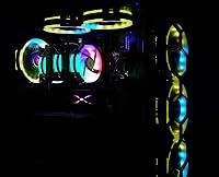 MIWATT RGB LED Ventilátor 120mm Számítógép Ház Hűtő Csendes Távirányítós Színváltós 6 Darabos Csomag 8