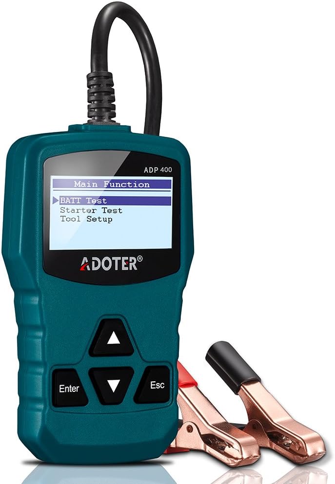 ADP400 12V Car Battery Load Tester Checker Battery Load Tester for Car, Motorcycle, Mini Vans, Light Duty Vehicle